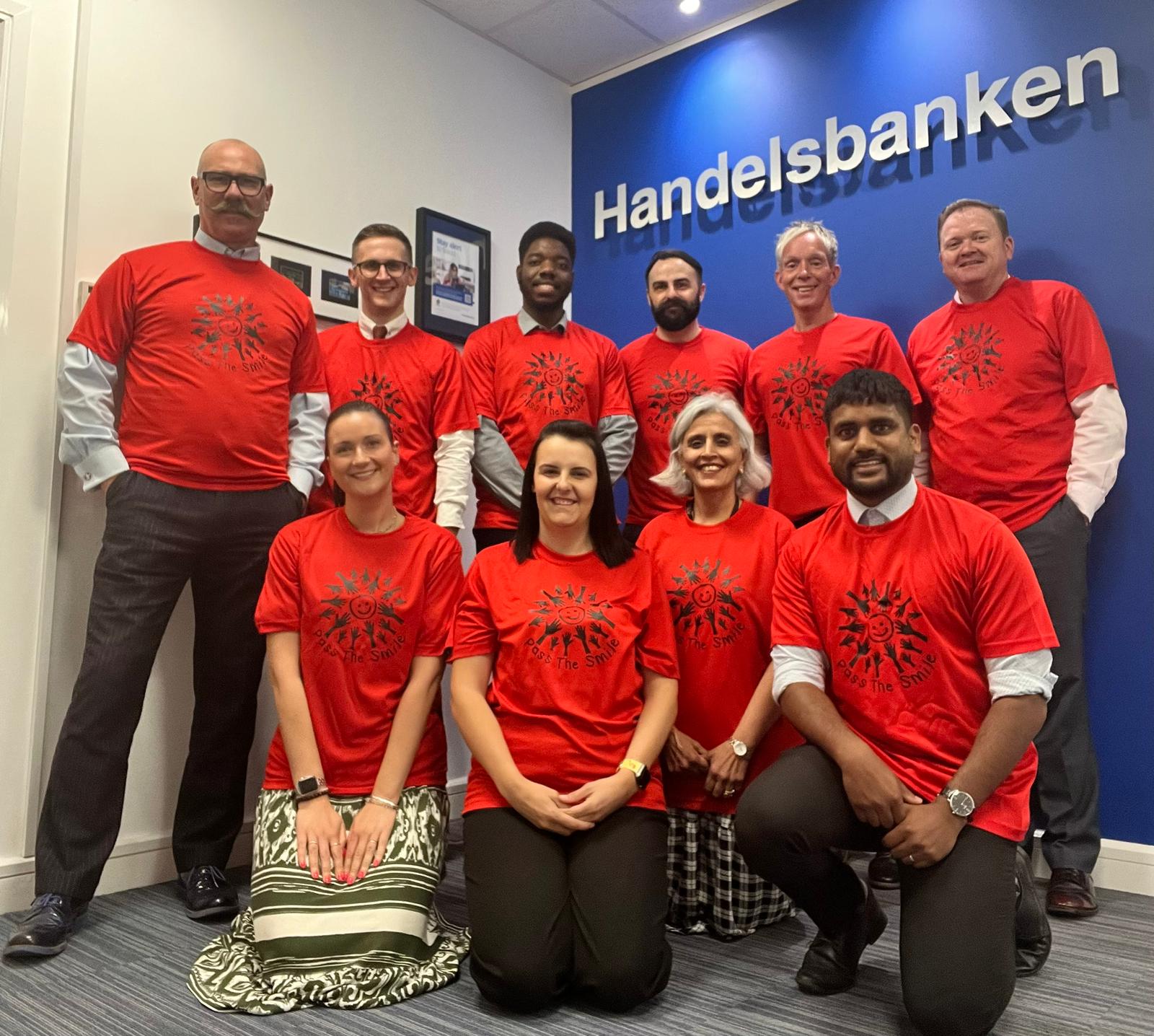 Image for Handelsbanken help Pass The Smile For Ben