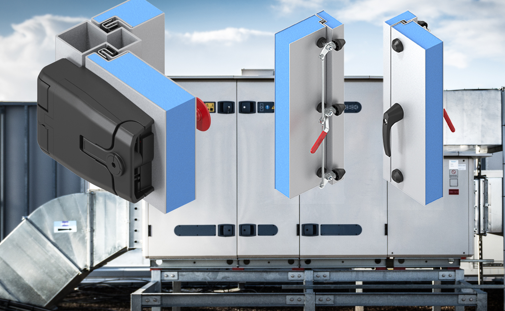 Image for Enclosure hardware from EMKA for Air Conditioning equipment