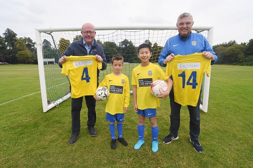 Image for Kenilworth grassroots football team thanks two businesses for sponsorship to help fuel growing membership