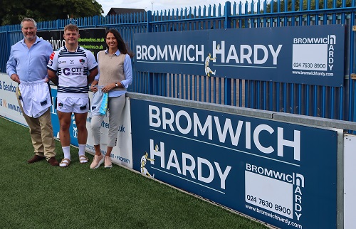 Image for Bromwich Hardy scores again with Coventry Rugby sponsorship deal 