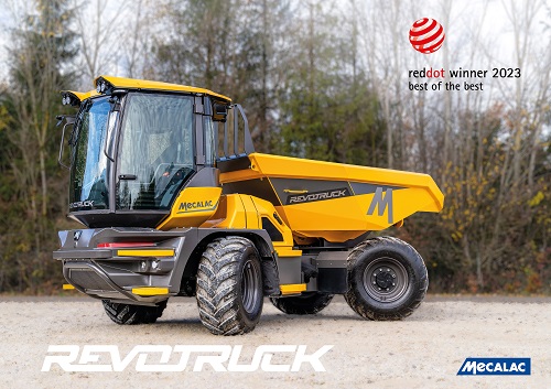 Image for MECALAC's REVOTRUCK wins Best of the Best at the  2023 Red Dot Design Awards.