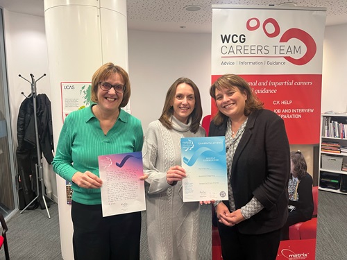 Image for WCG Careers Team highly commended at Pearson National Teaching Awards