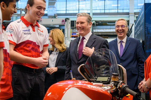 Image for  Labour leader sees University of Warwick’s industrial impact first hand