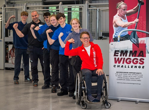 Image for Paralympian Emma Wiggs inspires OAS Apprentices in design challenge