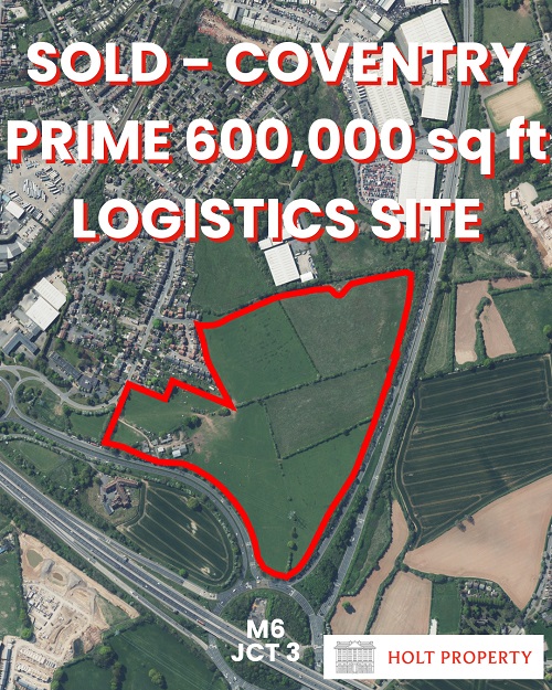 Image for Holt Property Orchestrates Landmark Sale of 600,000 sq ft £135 Million Logistics Site at Key Coventry Location