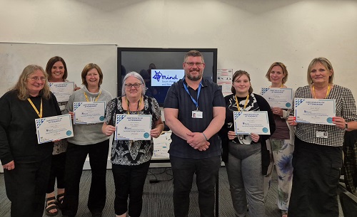 Image for College staff complete early suicide prevention training led by mental health charity