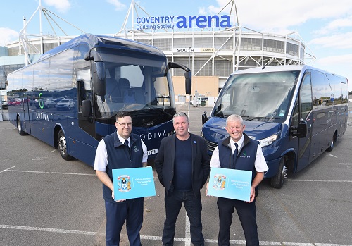 Image for CCFC and CBS Arena agree new partnership for away coach travel